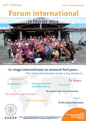 Affiche Forum international 2014