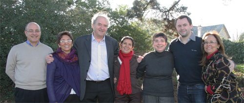 Equipe franco-brésilienne lors d’un séminaire de préparation en France en 2013