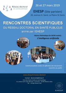 Affiche des 10e Rencontres scientifiques réseau doctoral en santé publique 2019