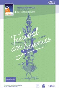 Affiche du Festival des sciences 2019