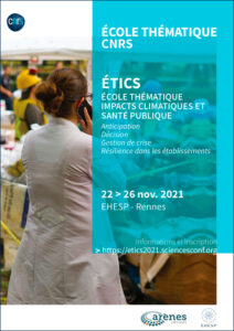 Ecole thématique CNRS- EHESP- Impact en Santé et Changement Climatique - 22 au 26 novembre 2021