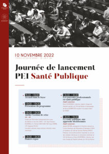 affiche-programme du lancement du PEI Santé publique le 10 novembre 2022