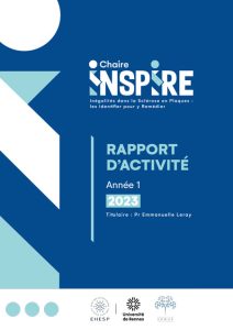 Couverture du rapport d'activité 2023 de la Chaire INSPIRE