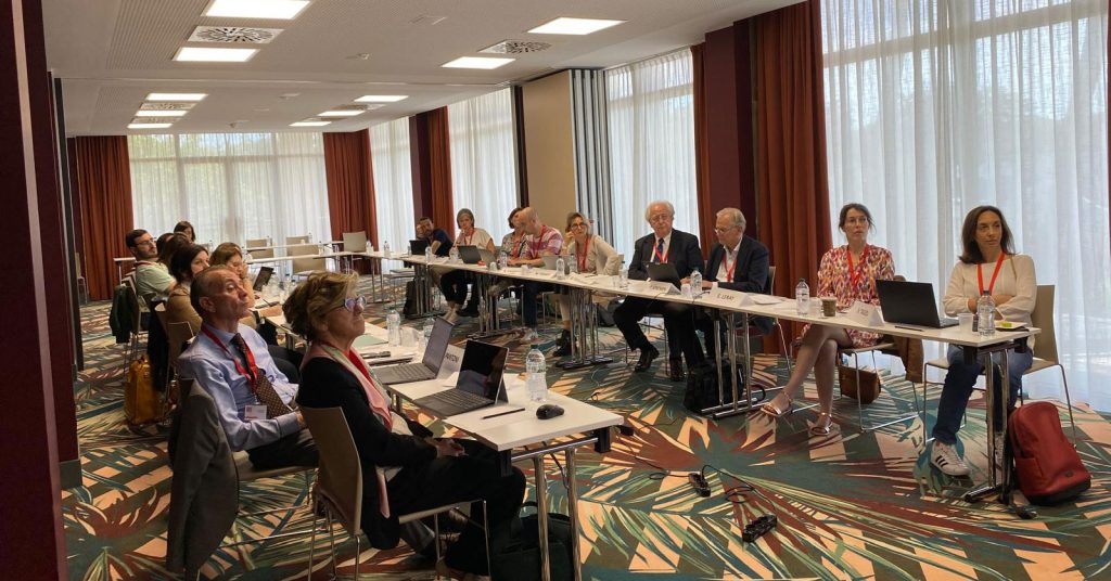 Vue de la réunion de lancement du projet de recherche Musicalise en présence des partenaires européens à Rome, Italie.