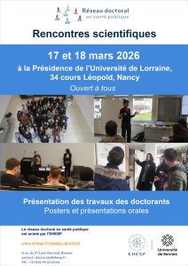 Affiche des 17e Rencontres scientifiques du réseau doctoral en santé publique